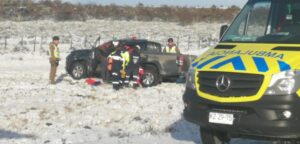 Volcamiento en ruta dejó tres lesionados