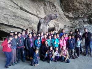 Grupo de Scout de Williams se encuentran visitando la provincia de Última Esperanza