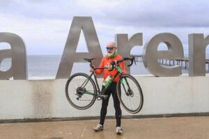 Chris Bannister completó travesía en bicicleta: de Arica a Punta Arenas completó 5 mil kilómetros