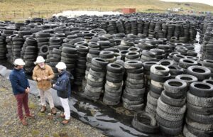 Más de dos mil neumáticos se retiraron de las calles de Punta Arenas