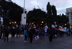 Hinchas de Colo Colo celebraron en Magallanes