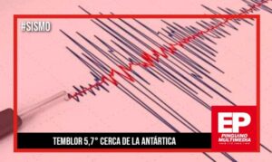 Temblor de magnitud 5,7 se registra cerca de la Antártica