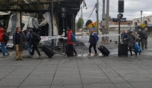 Las reacciones de los turistas frente a los destrozos en Punta Arenas