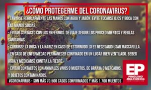 Infectóloga del HCM: “Se calcula que la letalidad del coronavirus es entre 2 y 3 por ciento”
