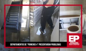 Serviu asegura que Salfa arreglará cañería tapada en Pioneros 4