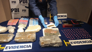 Golpe a banda narco de colombianos y chilenos: $ 115 millones en drogas
