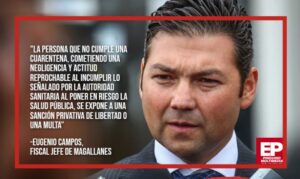 Fiscal regional de Magallanes dijo que perseguirá penalmente a quien incumpla las medidas impuestas por las autoridades