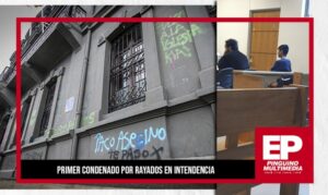 Primer condenado por rayados en la Intendencia cumplirá pena en libertad