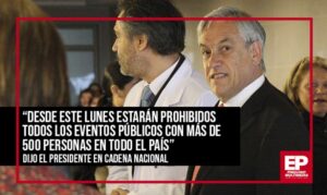 Piñera ante Covid-19: prohíbe eventos con más de 500 personas