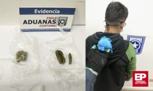 Aduanas detectó a sujeto que intentaba ingresar marihuana adosada a su cuerpo