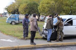 Accidente dejó a una persona lesionada