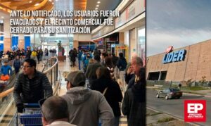 Supermercado Lider abrió sus puertas luego de  haber realizado la sanitización del recinto comercial