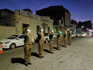 Con formación reducida Carabineros conmemoró nuevo aniversario