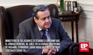 Muere cónsul chileno en Argentina tras ser internado en estado crítico por Covid-19