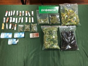 Detienen a traficante de marihuana en sector Playa Norte