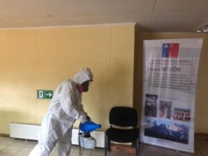 SAG Última Esperanza sanitiza oficina provincial