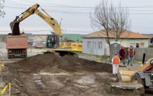 Retoman trabajos de pavimentación de calles en Porvenir