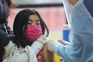 Cerca de mil escolares fueron vacunados contra la influenza