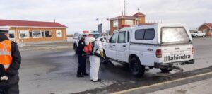 Realizan sanitización de dependencias de la Capitanía de Puerto de Punta Delgada