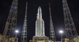 Lanzamiento del cohete espacial 