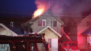 Incendio afectó casa habitación en la Población Nelda Panicucci