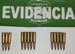 Fiscalización de Carabineros permitió la detención de sujeto que portaba munición de guerra