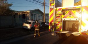 Principio de incendio en vivienda  movilizó a Bomberos