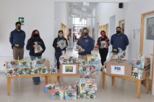 PDI realizó donación de útiles escolares y colaciones a niños del Jardín Infantil Villa Las Nieves