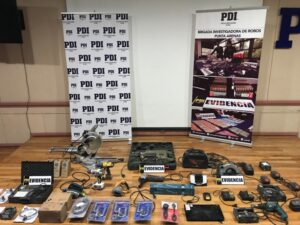 Recuperan herramientas que habían sido robadas desde una empresa contratista