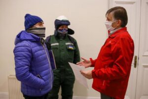 Trabajadores portuarios marcharon hacia la Intendencia