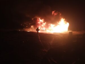 Incendio destruyó por completo vivienda en sector de Leñadura