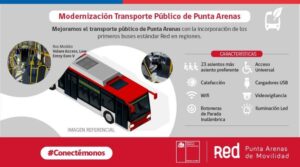 Ministra de Transportes anuncia la llegada de 70 buses nuevos ecológicos para Punta Arenas