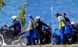 Sin mascarilla y con coronavirus, Bolsonaro es visto conversando con barrendero