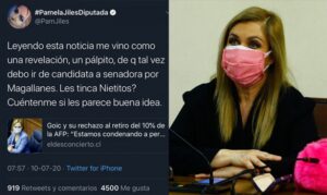 Pamela Jiles evidencia posible candidatura senatorial por la Región de Magallanes