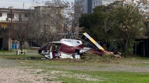 Helicóptero sufre accidente en Hospital Roberto del Río