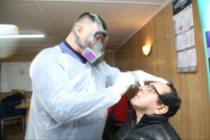 Choferes de Punta Arenas se realizaron examen preventivo para detectar el Covid-19