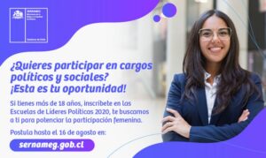 SernamEG invita a postular a sus Escuelas de Líderes Políticas 2020