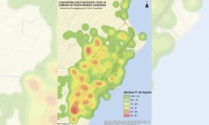 El mapa de calor que revela las zonas con mayor contagio de Coronavirus en Punta Arenas