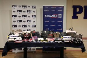 PDI y Aduanas realizaron millonaria incautación de artículos falsificados