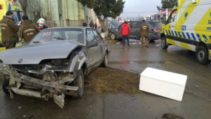 Conductor no respetó el disco Pare y provocó accidente que dejó dos lesionadas