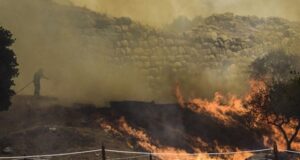 Incendio amenazó sitio arqueológico griego de Micenas, uno de los centros de la civilización humana