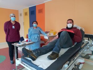 Habilitan permiso temporal para donantes de sangre y Jardín Girasol del Hospital Clínico se suma a atención de donantes