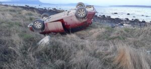 Conductor en estado de ebriedad provocó grave volcamiento en Puerto Natales