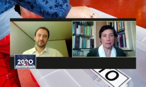 Claudia Barrientos y Manuel José Correa debatieron sobre el plebiscito del 25 de octubre