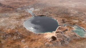 Uno de los cráteres de Marte era un lago hace 3.500 millones de años, según la Nasa