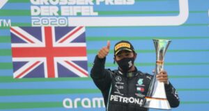 Hamilton alcanzó a Schumacher en victorias en F1 y recibió especial obsequio del hijo del alemán