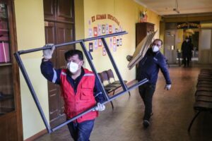 A más de dos semanas del plebiscito: preparan locales de votación para llevar a cabo el proceso