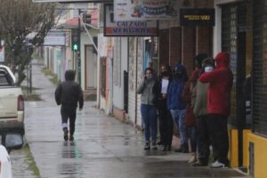 Lluvia y viento en Punta Arenas