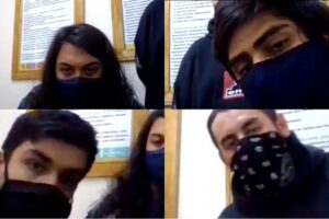 Cuarteto de jóvenes ingresaron a destacamento Cochrane y rayaron tanqueta en desuso