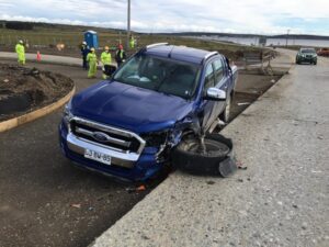 Una persona lesionada dejó accidente entre camionetas en la Ruta 9 Norte